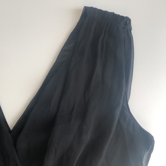 Black formal crop top size large - Picture 3 of 5